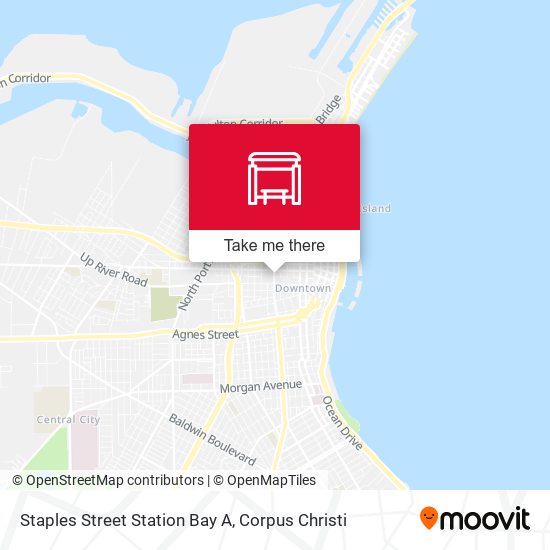 Staples Street Station Bay A map