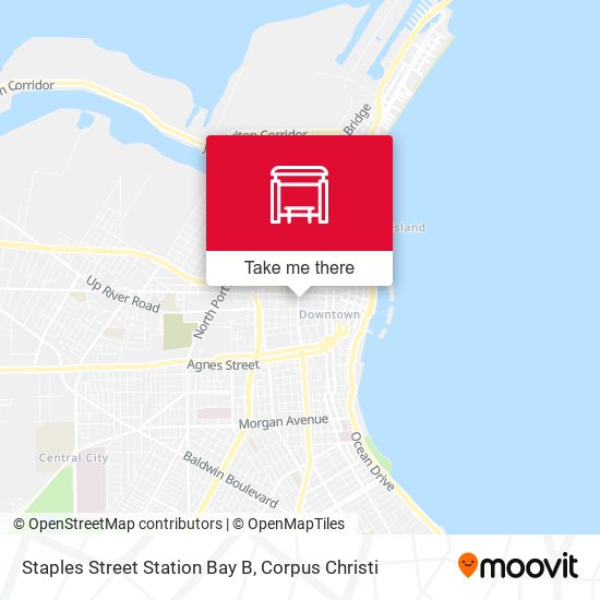 Mapa de Staples Street Station Bay B