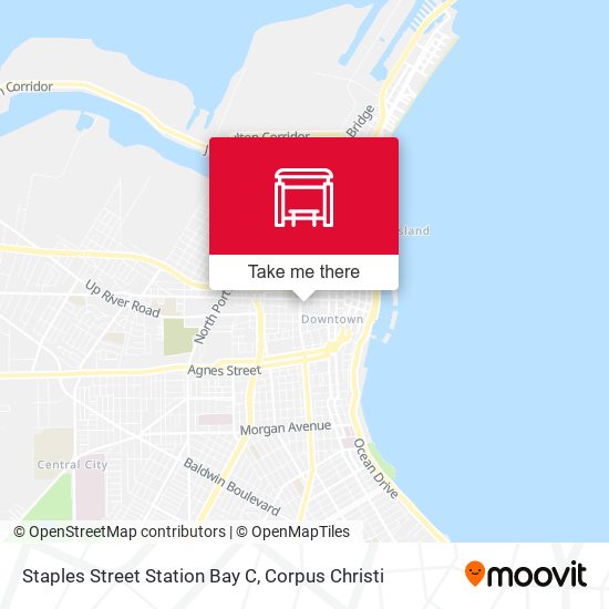 Mapa de Staples Street Station Bay C