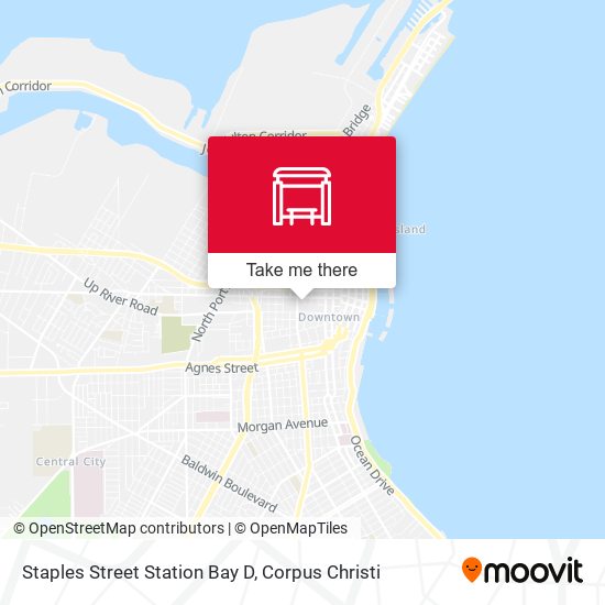 Mapa de Staples Street Station Bay D