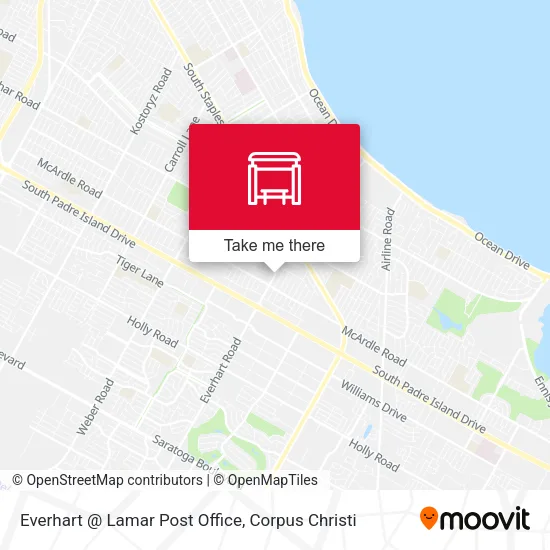 Everhart @ Lamar Post Office map