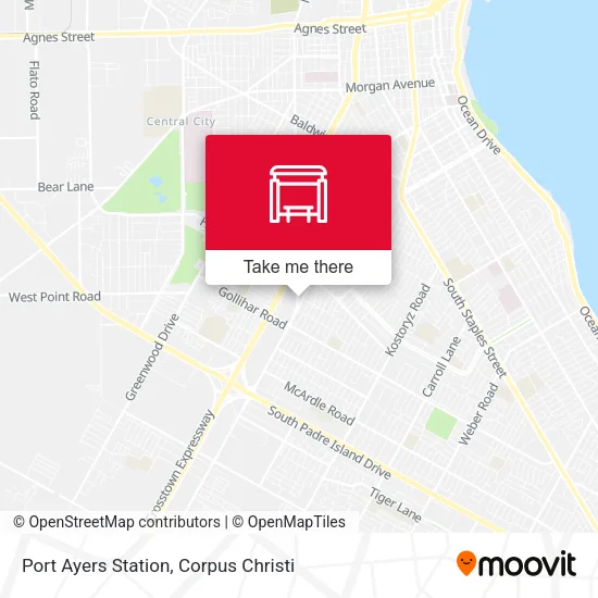 Port Ayers Station map