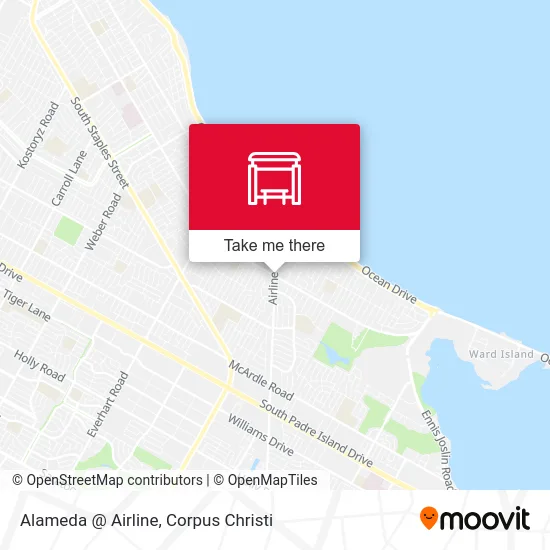Alameda  @  Airline map