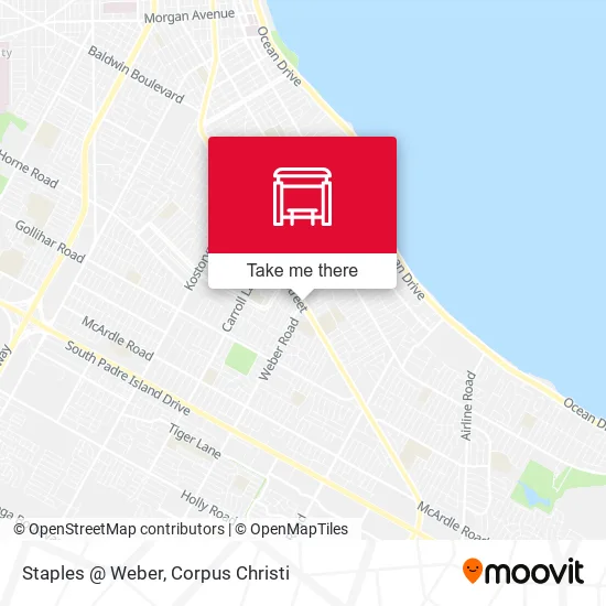 Staples @ Weber map