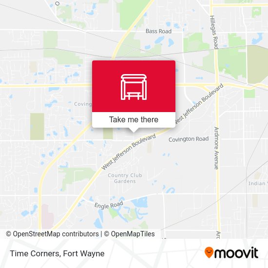 Time Corners map