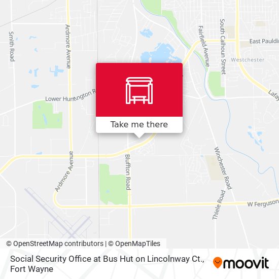 How to get to Social Security Office at Bus Hut on Lincolnway Ct. in Fort  Wayne by Bus?