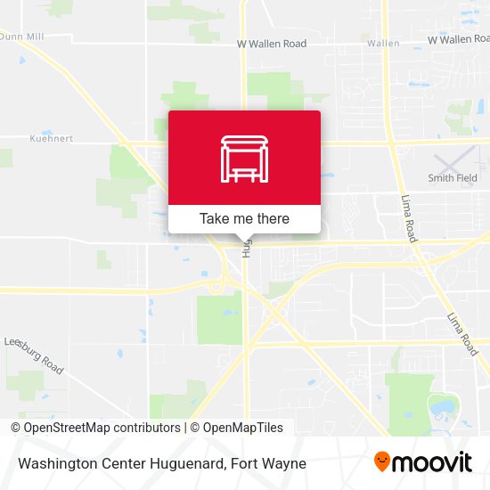 Mapa de Washington Center Huguenard