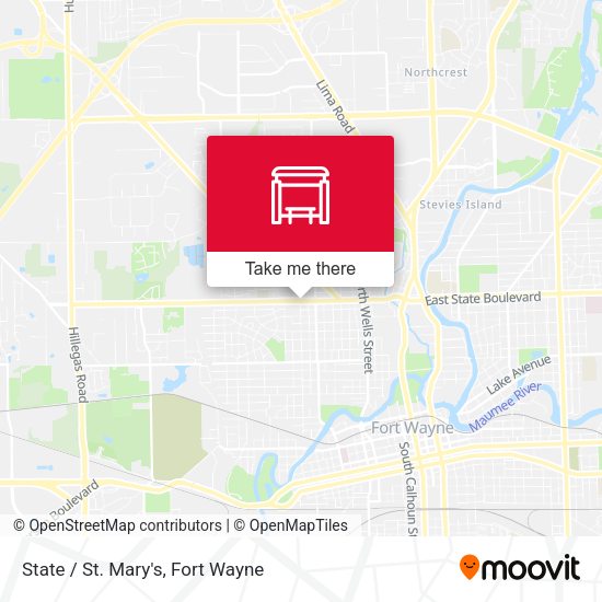State / St. Mary's map