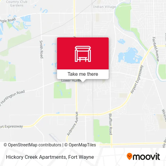 Mapa de Hickory Creek Apartments