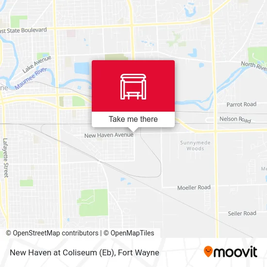 Mapa de New Haven at Coliseum (Eb)