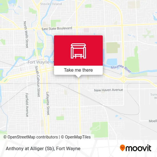 Mapa de Anthony at Alliger (Sb)