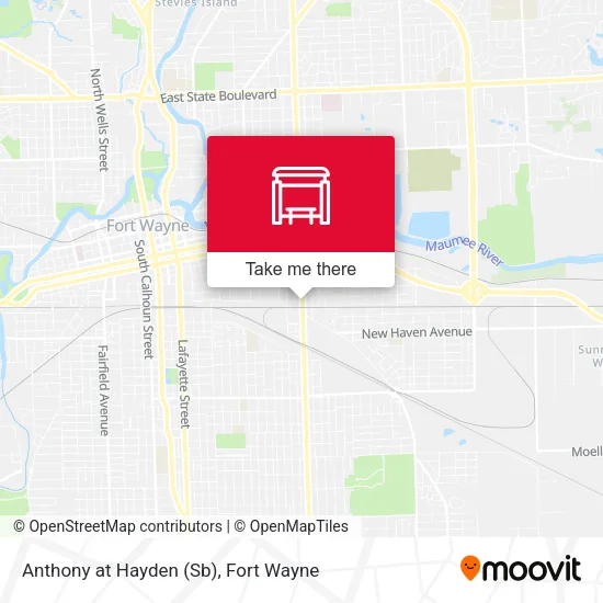 Mapa de Anthony at Hayden (Sb)