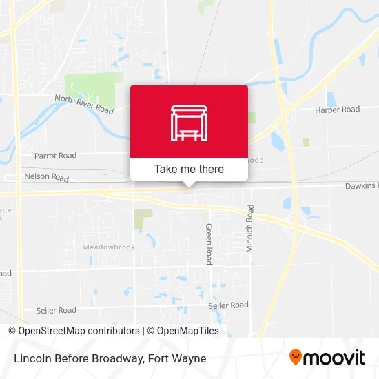 Mapa de Lincoln Before Broadway