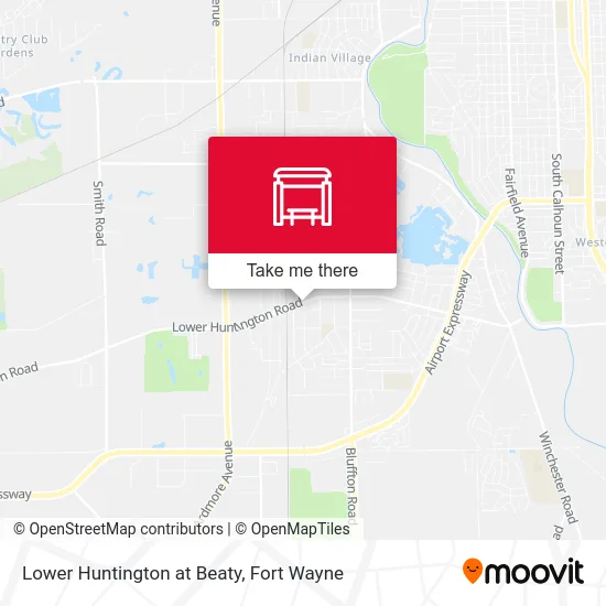 Mapa de Lower Huntington at Beaty