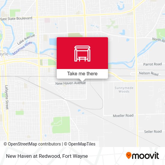 New Haven at Redwood map