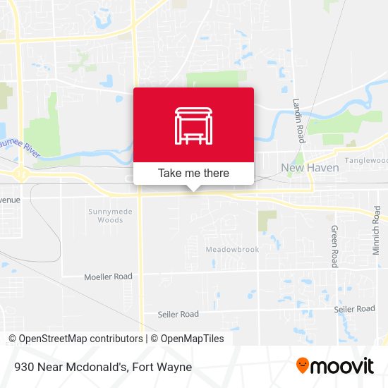 930 Near Mcdonald's map