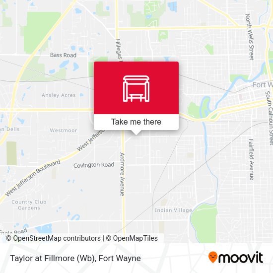 Taylor at Fillmore (Wb) map
