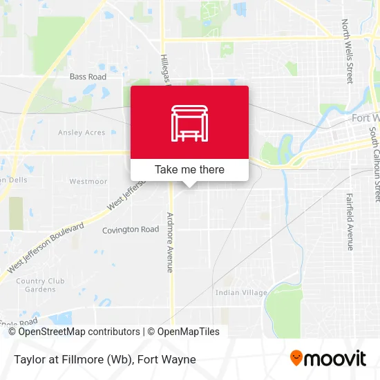 Taylor at Fillmore (Wb) map