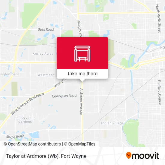 Mapa de Taylor at Ardmore (Wb)