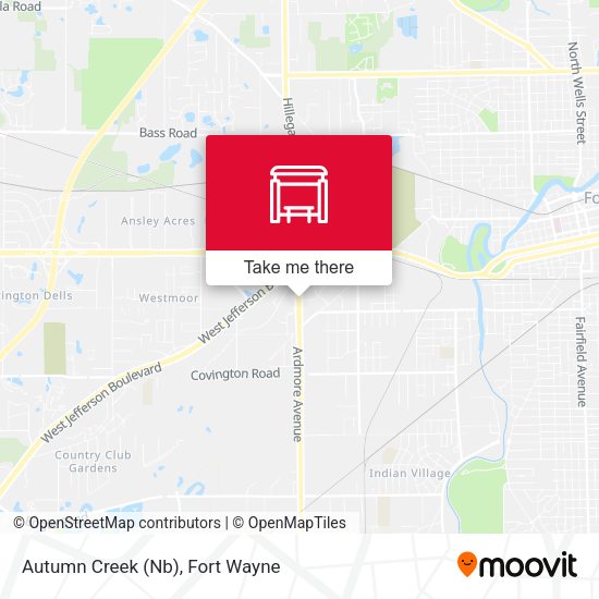 Autumn Creek (Nb) map