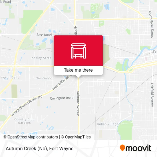 Mapa de Autumn Creek (Nb)