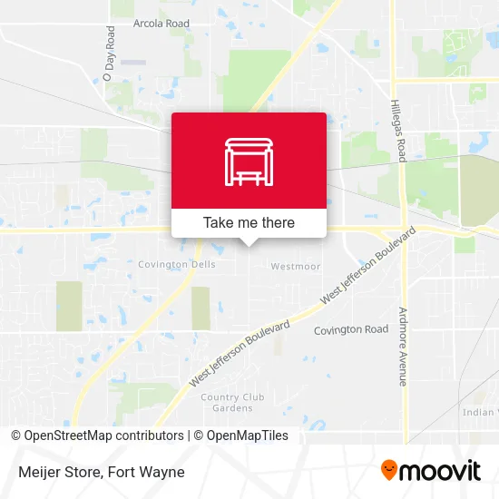 Mapa de Meijer Store