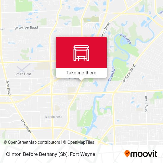 Clinton Before Bethany (Sb) map