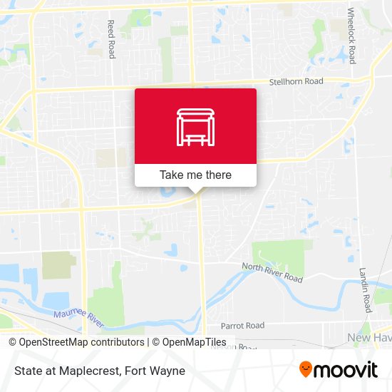 State at Maplecrest map