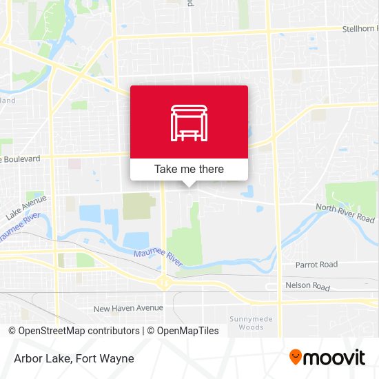 Arbor Lake map