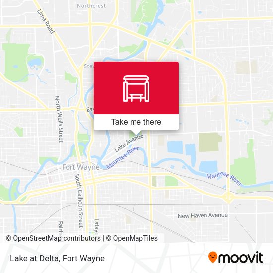 Lake at Delta map