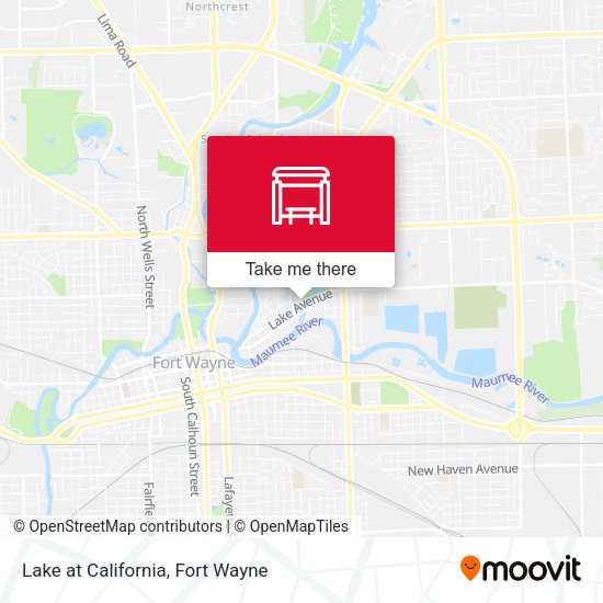 Mapa de Lake at California