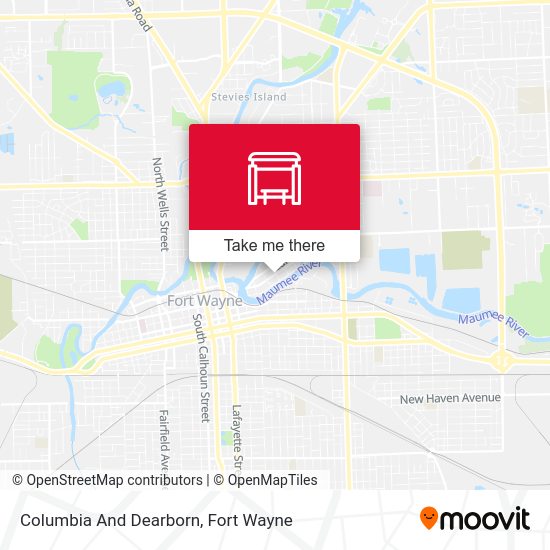 Columbia And Dearborn map