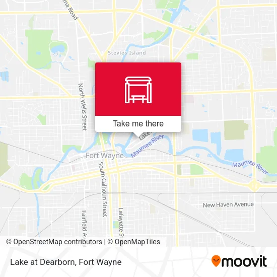 Mapa de Lake at Dearborn