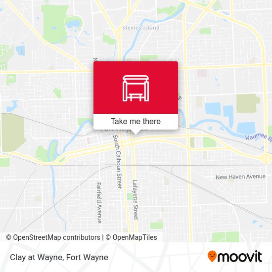 Clay at Wayne map