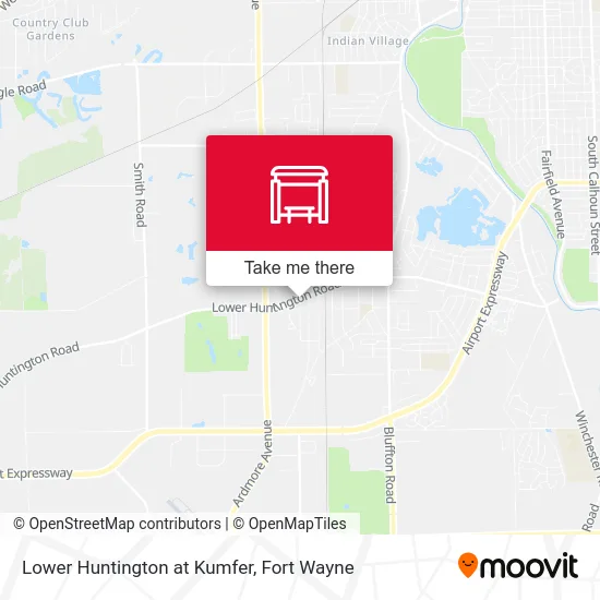 Mapa de Lower Huntington at Kumfer
