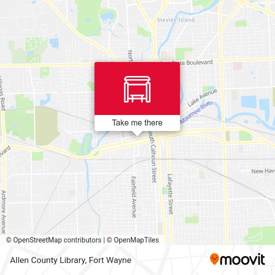 Allen County Library map