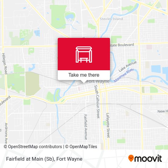 Fairfield at Main (Sb) map