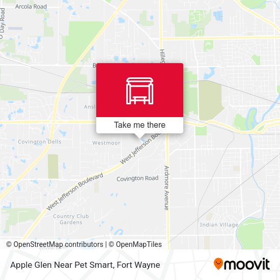 Apple Glen Near Pet Smart map