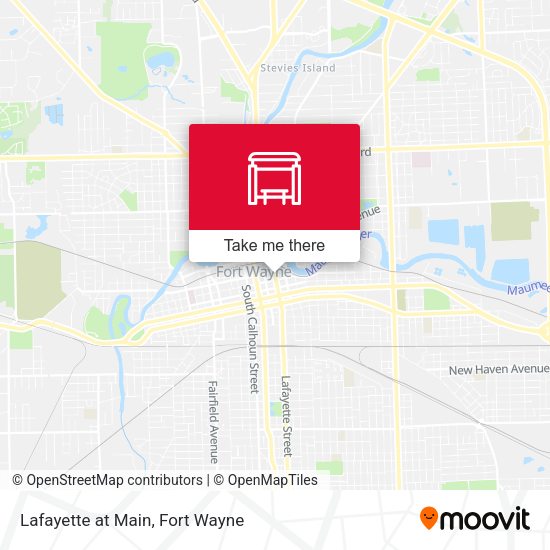 Lafayette at Main map
