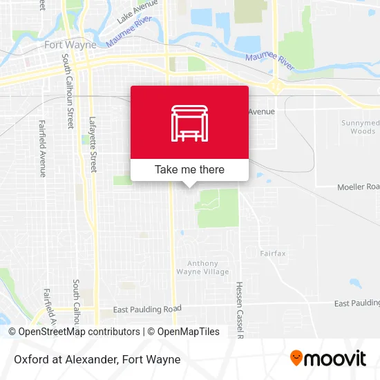 Mapa de Oxford at Alexander