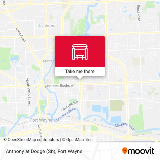 Anthony at Dodge (Sb) map