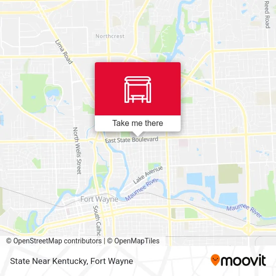 Mapa de State Near Kentucky