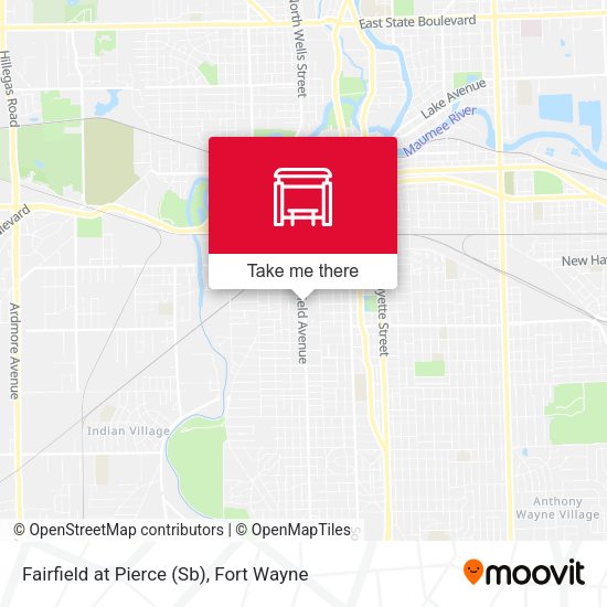 Fairfield at Pierce (Sb) map