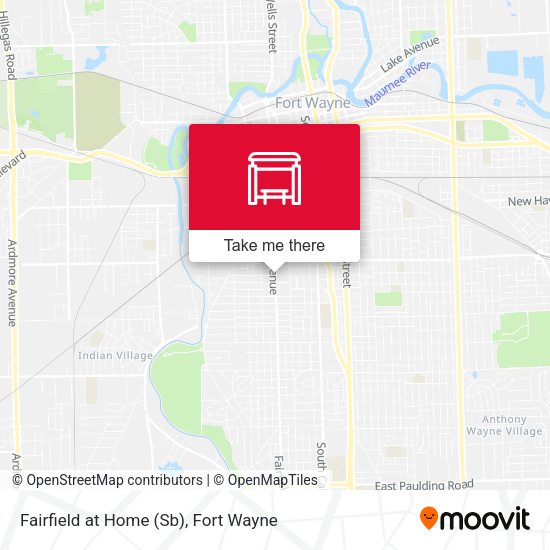 Fairfield at Home (Sb) map