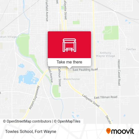 Mapa de Towles School