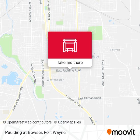 Paulding at Bowser map