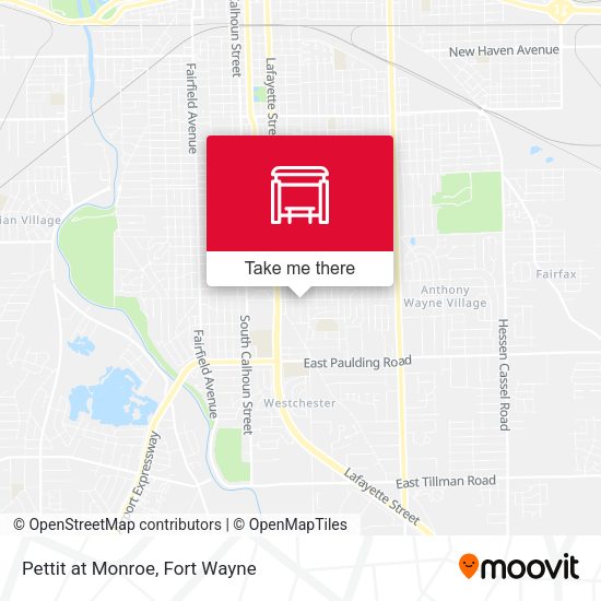 Pettit at Monroe map