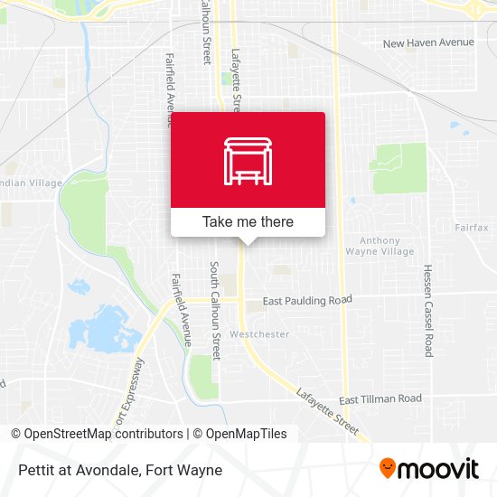 Mapa de Pettit at Avondale
