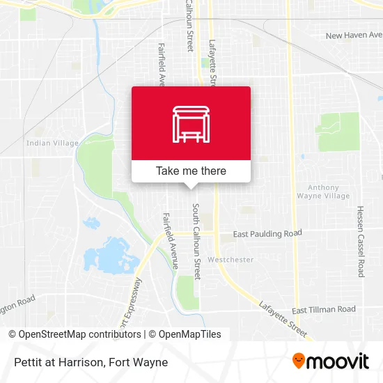 Pettit at Harrison map