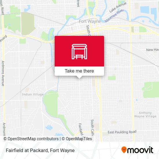 Fairfield at Packard map
